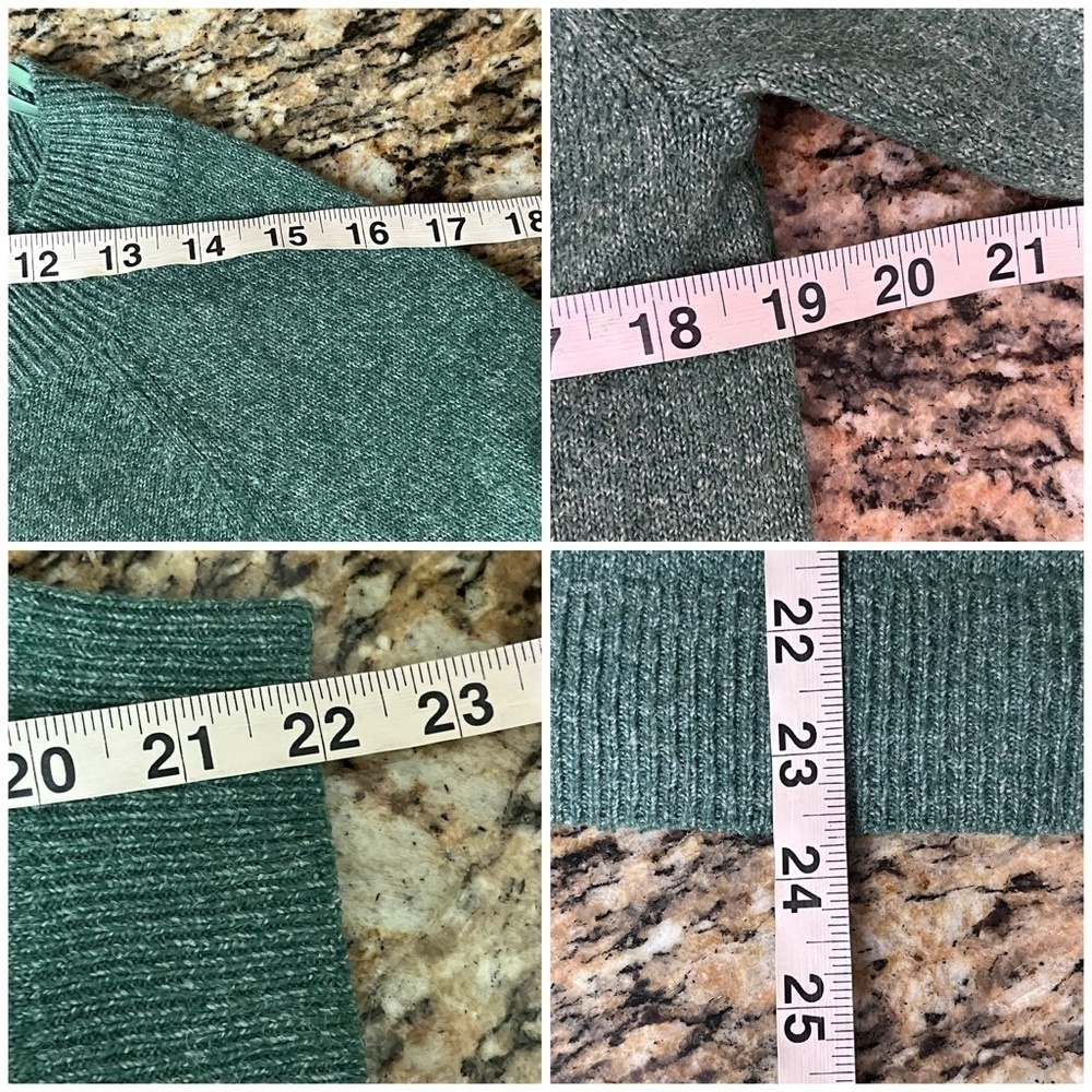 ONLY ONLRICA Kelly Green Knit Pullover Sweater | Forest Fairy Preppy Old Money S - Picture 6 of 10